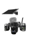 O-KAM-5210 3 KAMERALI Wİ-Fİ SOLAR PTZ KAMERA 3MP+3MP+3MP