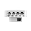 RUIJIE REYEE RG-RAP1200(P) AC1300 4PORT POE OUT 2x2MIMO 2.4 GHZ & 5 GHZ POE ADAPTORSUZ INDOOR/WALL MOUNT ACCESS POINT