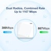 RUIJIE RG-AP720-L 1167MBPS 2 PORT 2X2MIMO 2.4GHZ-5GHZ INDOOR WAVE2 ACCESS POINT