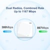 RUIJIE RG-AP720-L 1167MBPS 2 PORT 2X2MIMO 2.4GHZ-5GHZ INDOOR WAVE2 ACCESS POINT
