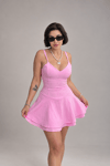 BELLA PEMBE ELBİSE