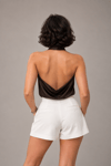 Bianca Draped Kahverengi Bluz