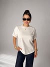 Gigi Beyaz Oversize Tişört
