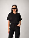 Gigi Oversize Siyah Tişört