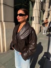 Milano Kahverengi Deri Ceket