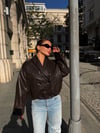 Milano Kahverengi Deri Ceket