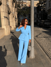Nola Mavi Blazer Takım