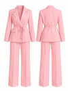 Nola Pembe Blazer Takım