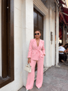 Nola Pembe Blazer Takım