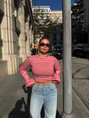 Sienna Çizgili Bluz