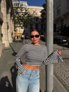 Sienna Siyah Çizgili Bluz