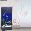 Led ışıklı Saat Kule Akvaryum Deka-423 Mavi