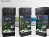 Led ışıklı Saat Kule Akvaryum Deka-715 antrasit