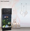Led ışıklı Saat Kule Akvaryum Deka-715 antrasit