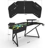 Özel Tasarım Kanatlı Oyuncu Masası 160 Cm Rgb Işıklı Mouse Pad Bardaklık Ve Kulaklık Tutucu