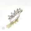 Pırlanta Beş Taş Yüzük 0.72ct F 14K Altın