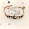 0.43ct Elmas Taşlı Gül Modeli Bileklik Künye 14 Ayar Altın HD videolu