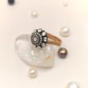 0.77ct Elmas Gül Modeli Yüzük 8 Ayar Altın HD videolu