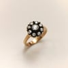 0.44ct Elmas Gül Modeli Yüzük 8 Ayar Altın HD videolu