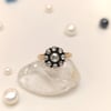 0.44ct Elmas Gül Modeli Yüzük 8 Ayar Altın HD videolu
