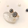 0.49ct Elmas Gül Modeli Yüzük 8 Ayar Altın HD videolu