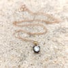 0.26ct Elmas Taşlı Tek Taş Kolye 8K Altın HD VİDEOLU