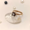 0.04ct Elmas Taşlı Efekli Tek Taş Yüzük 8 Ayar Altın HD videolu