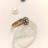 0,13ct Elmas Gül Modeli Yüzük 8 Ayar Altın HD videolu