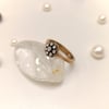 0,13ct Elmas Gül Modeli Yüzük 8 Ayar Altın HD videolu