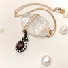 1,07ct Yakut 0,29ct Elmas Taşlı Oval Kolye 8K Altın HD VİDEOLU