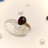 1,50ct Yakut 0.11ct Elmas Damla Yüzük 8 Ayar Altın HD videolu