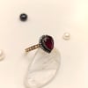 1,50ct Yakut 0.11ct Elmas Damla Yüzük 8 Ayar Altın HD videolu