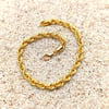 4mm Halat Zincir Bileklik Künye 22 Ayar Altın HD VİDEOLU