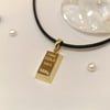 24mm Külçe Kolye 14 Ayar Altın HD VİDEOLU