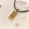 30mm Külçe Kolye 14 Ayar Altın HD VİDEOLU