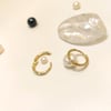 13mm Döküm Klaşik Halka Küpe 14 Ayar Altın 