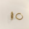 16.2mm Tırtıl Halka Küpe 14 Ayar Altın HD VİDEOLU