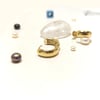18.5mm Klasik Halka Hagi Küpe 14 Ayar Altın HD VİDEOLU