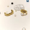 18.5mm Klasik Halka Hagi Küpe 14 Ayar Altın HD VİDEOLU
