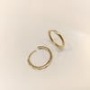 19.2mm Karo Halka Küpe 14 Ayar Altın HD VİDEOLU