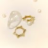 20mm Kemik Halka Küpe 14 Ayar Altın HD VİDEOLU
