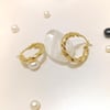 22mm Burgu Halka Küpe 14 Ayar Altın HD VİDEOLU
