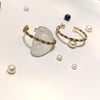 32mm Vidalı Dorika Toplu Halka Küpe 14 Ayar Altın HD VİDEOLU