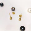 4mm Vidalı Top Küpe 14 Ayar Altın HD VİDEOLU