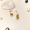 7mm Vidalı Top Küpe 14 Ayar Altın HD VİDEOLU