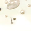 TEKLİ 3.3mm Nokta Top Vidalı Küpe 14 Ayar Altın HD VİDEOLU