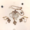 0,82ct Elmas Taşlı Damla Set Takım 8 Ayar Altın HD Vİdeolu