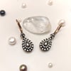 1.12ct Elmas Taşlı Sallanan Damla Küpe 8 Ayar Altın  HD VİDEOLU