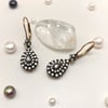 1.12ct Elmas Taşlı Sallanan Damla Küpe 8 Ayar Altın  HD VİDEOLU