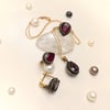 6ct Yakut ve 0.44ct Elmas Taşlı Damla Set Takım 8 Ayar Altın HD Vİdeolu